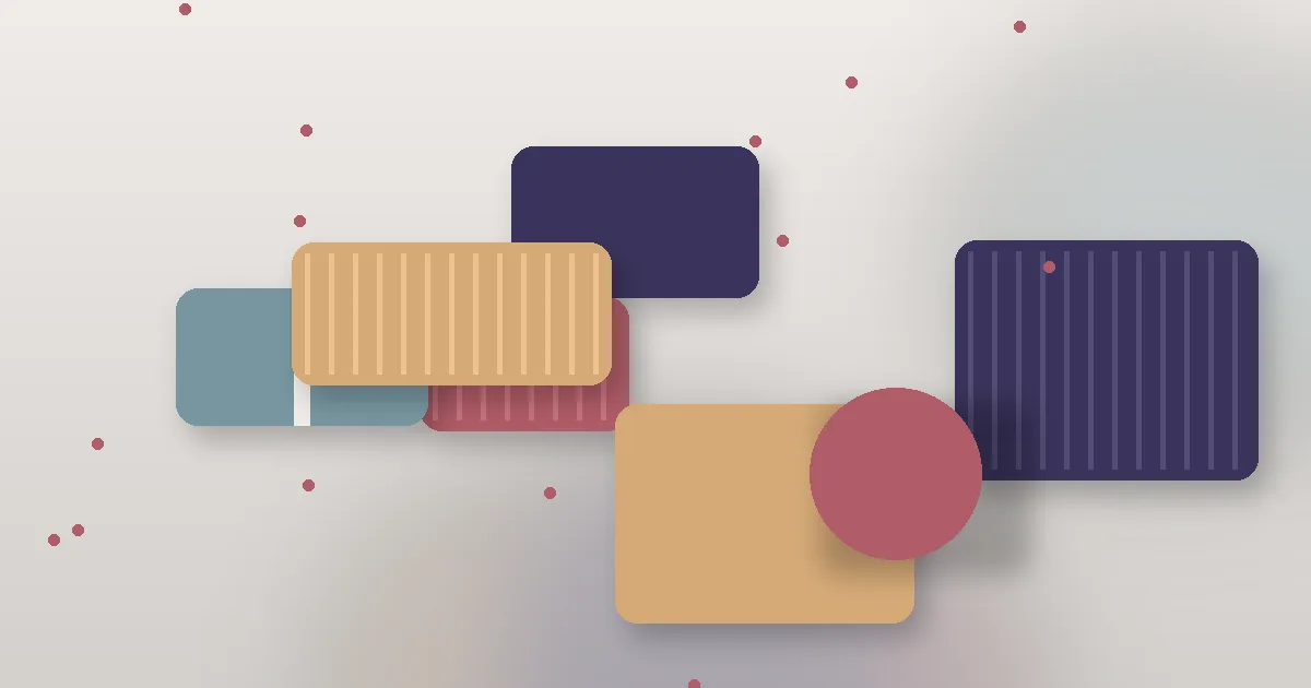 Abstract still life of draped textiles and soft curved shapes in plum, rose and gold tones
